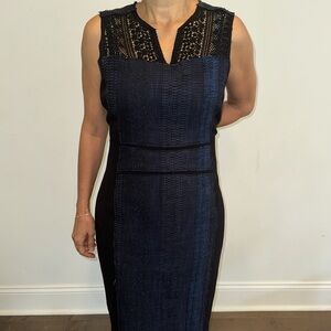 Elie Tahari Navy Dress